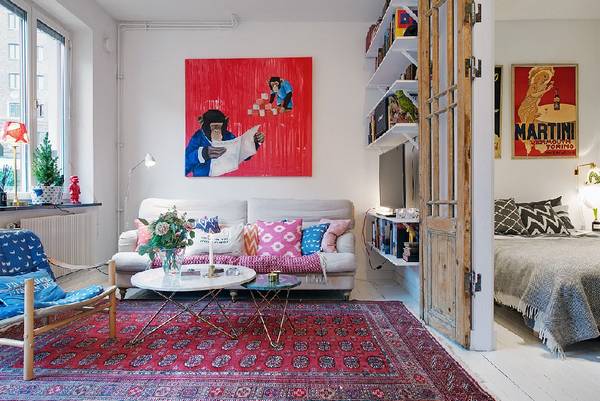 Шведская квартира «Bistro Feel» с динамичным скандинавским интерьером с фото