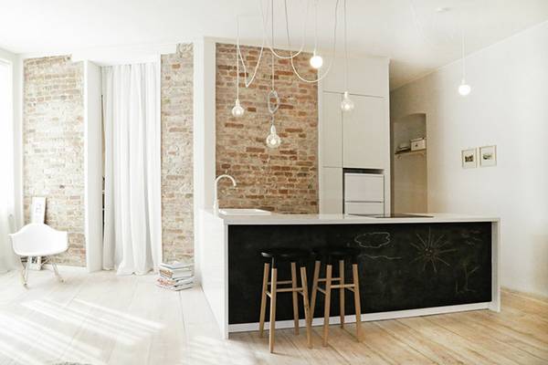 Кухня-столовая «Combot» - простой минимализм в условиях лофта - фото