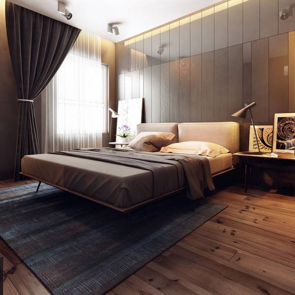 Уютная и теплая атмосфера в спальне «Elegant and neutral bedroom» - фото