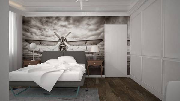 Спальная комната «Flight» - фотопринт на белом фоне - фото