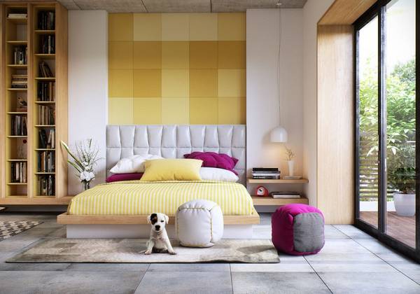 Спальня «Adel» - яркие сочные краски и женственый интерьер - фото