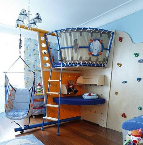 Как обустроить детский уголок в однокомнатной квартире: секреты стильного о ... - фото