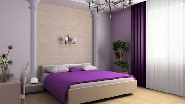 Фиолетовые спальни: гармония и уют для полноценного отдыха - фото