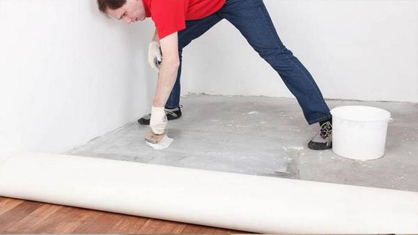 Технология укладки линолеума на бетонный пол с фото