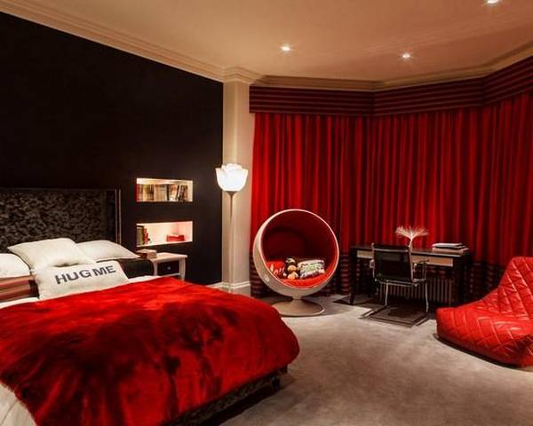 Страстный интерьер красной спальни: 5 шагов к созданию - фото