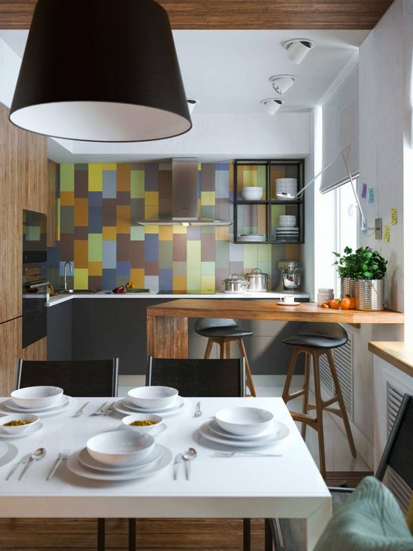 Кухня «Colorful Sofie» - уютный скандинавский интерьер с фото