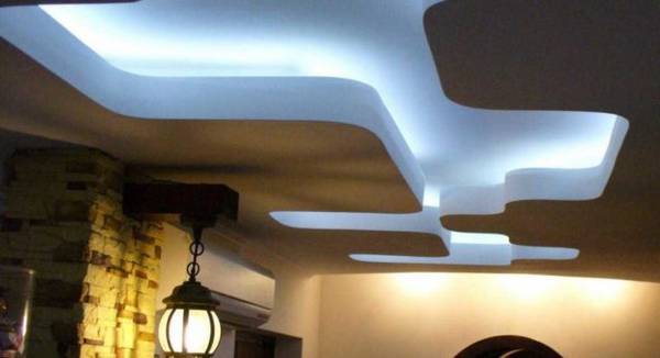 Как сделать LED-подсветку (скрытый свет) на потолке с фото
