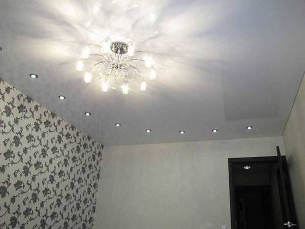 Как разместить светильники на потолке с фото