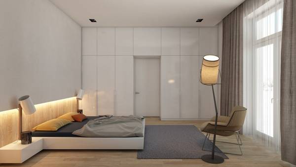 Просторная спальня «Aura» - минимализм и функциональность - фото