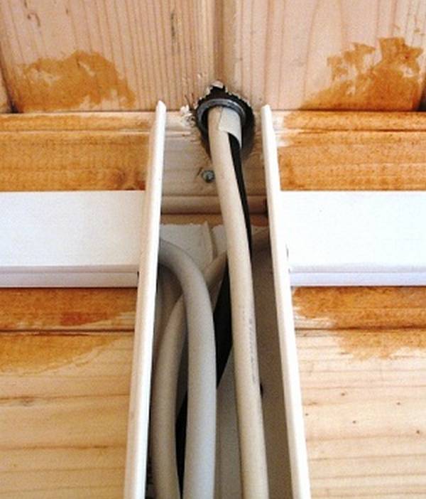 Планируем работы по установке скрытой проводки в деревянном доме - фото