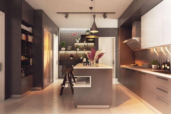 Кухня «Elegant loft» - тепло, уютно, современно - фото