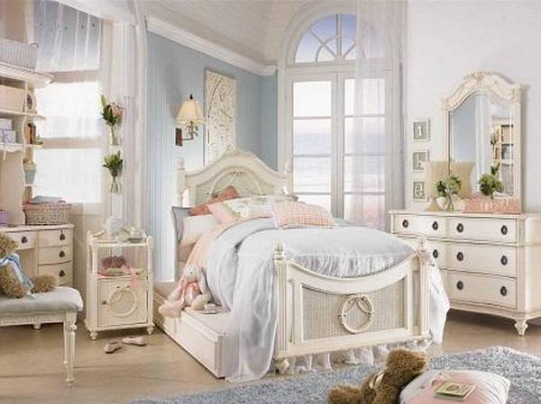 Спальня в стиле шебби шик: 5 доминирующих цветов - фото